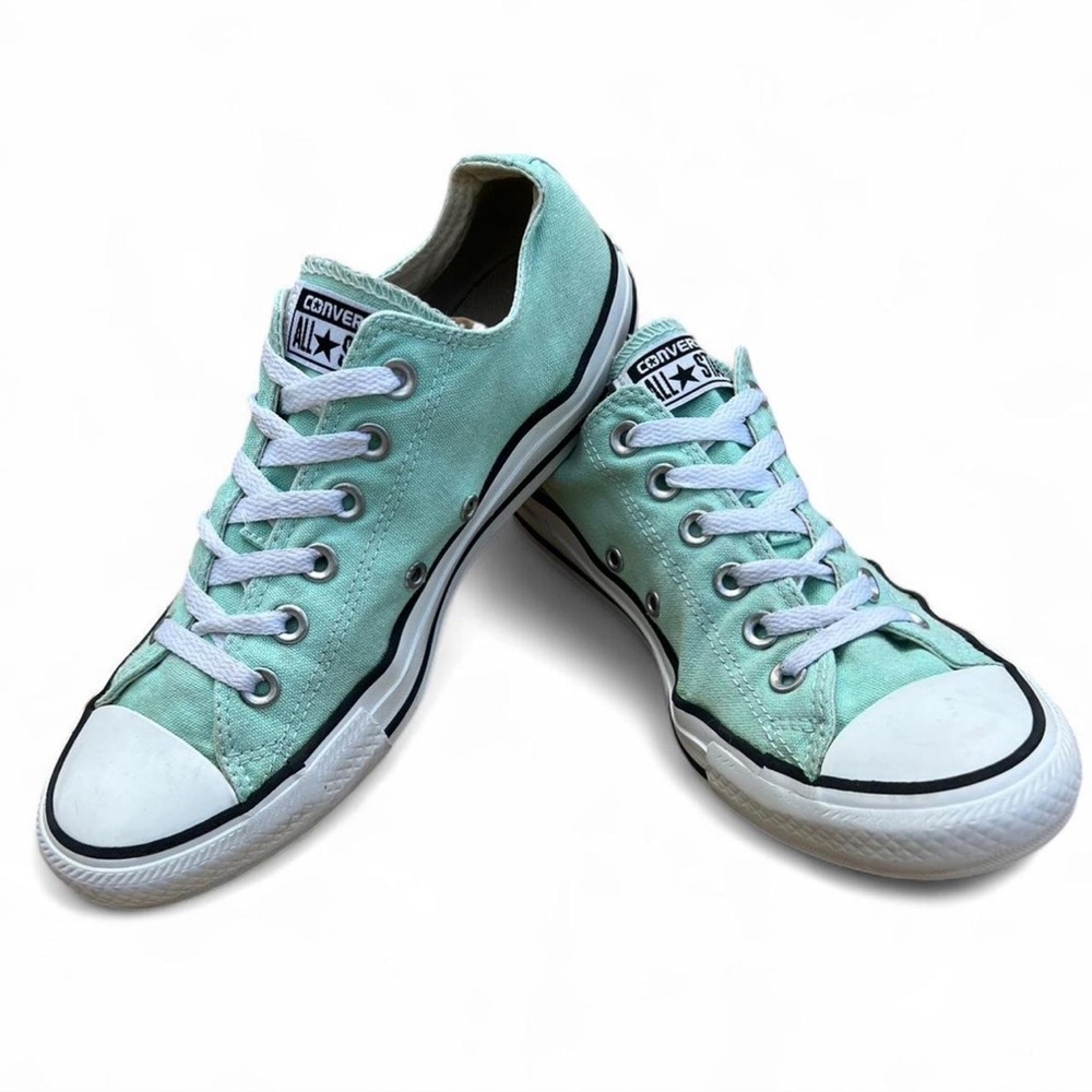 Mint Green Converse All Star Low Top Trainers